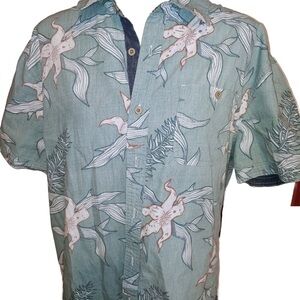 Jachs Cotton Floral Button Shirt XL